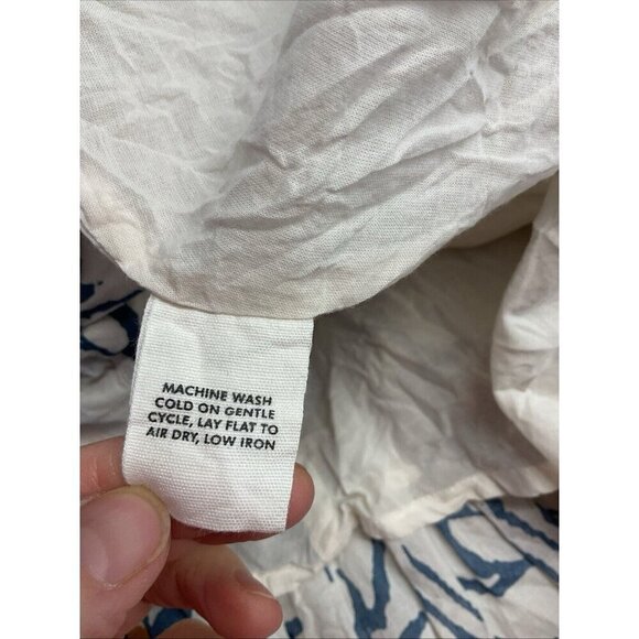 Apiece Apart Felize Wrap midi Skirt size 4 Blue Floral ruffled designer‎ - Picture 7 of 9